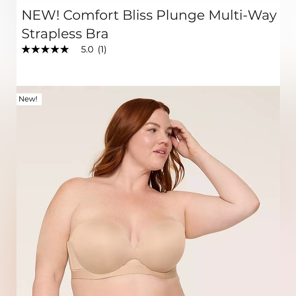 NWT - Strapless Bra in Nude